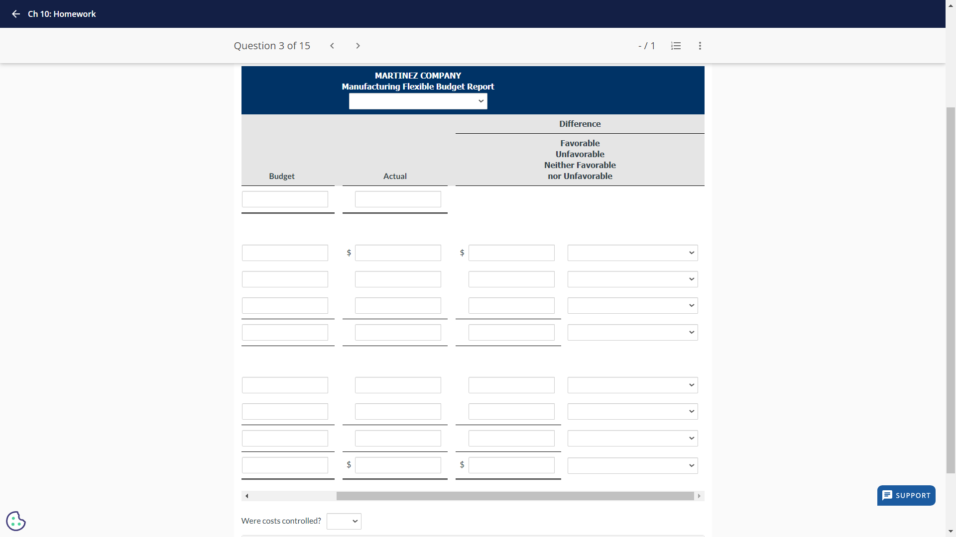 < Ch 10: Homework Question 3 of 15 <  style=