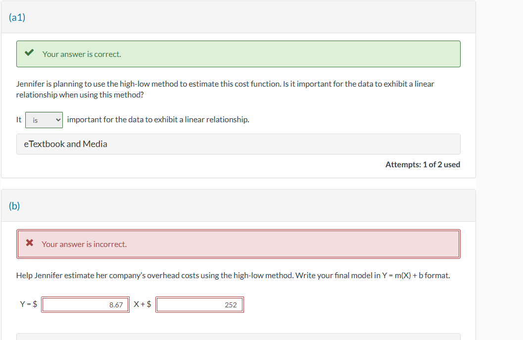 part be is incorrect. please help Current Attempt