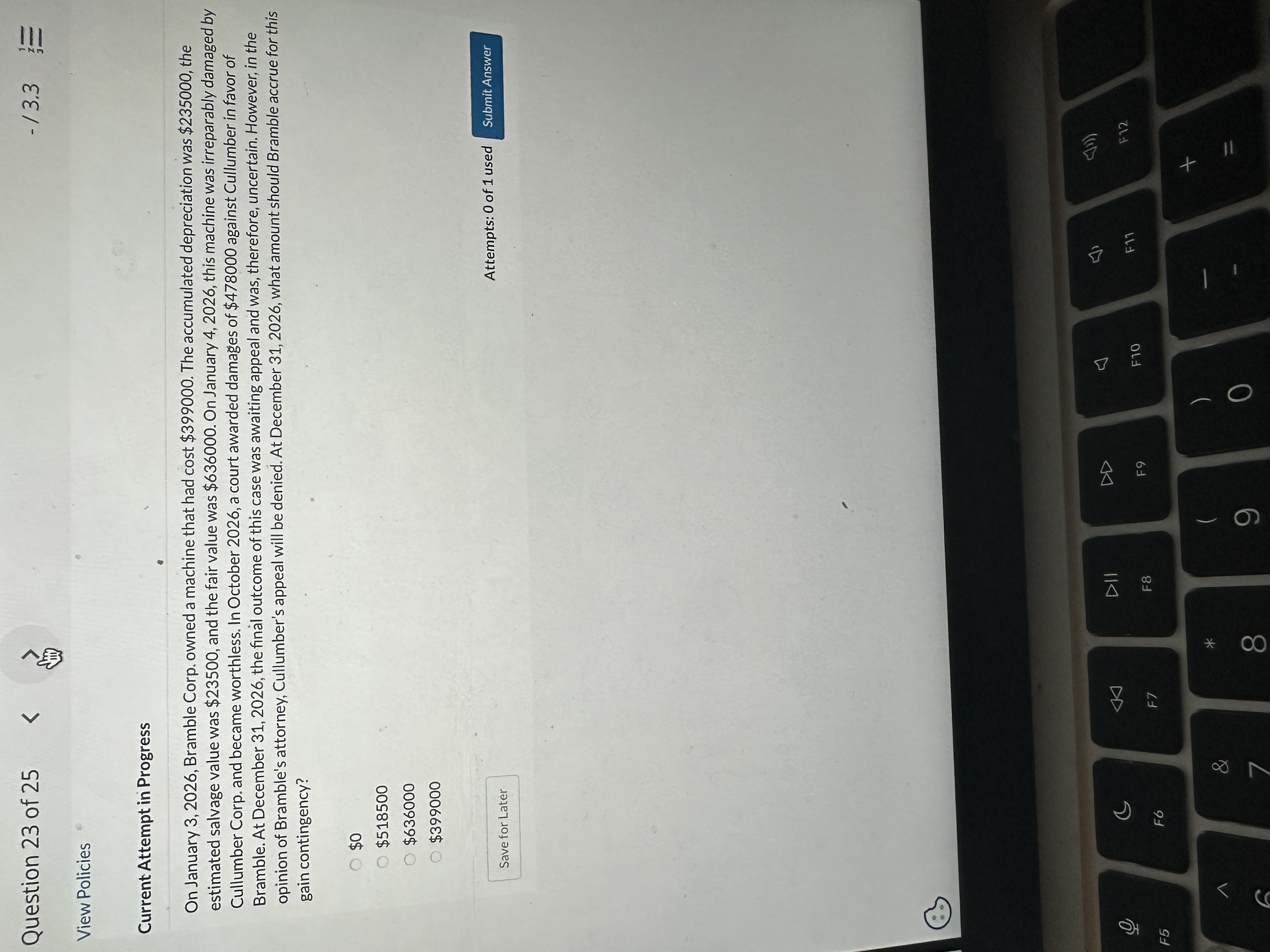 Current Attempt in Progress On January 3 , 2 0 2