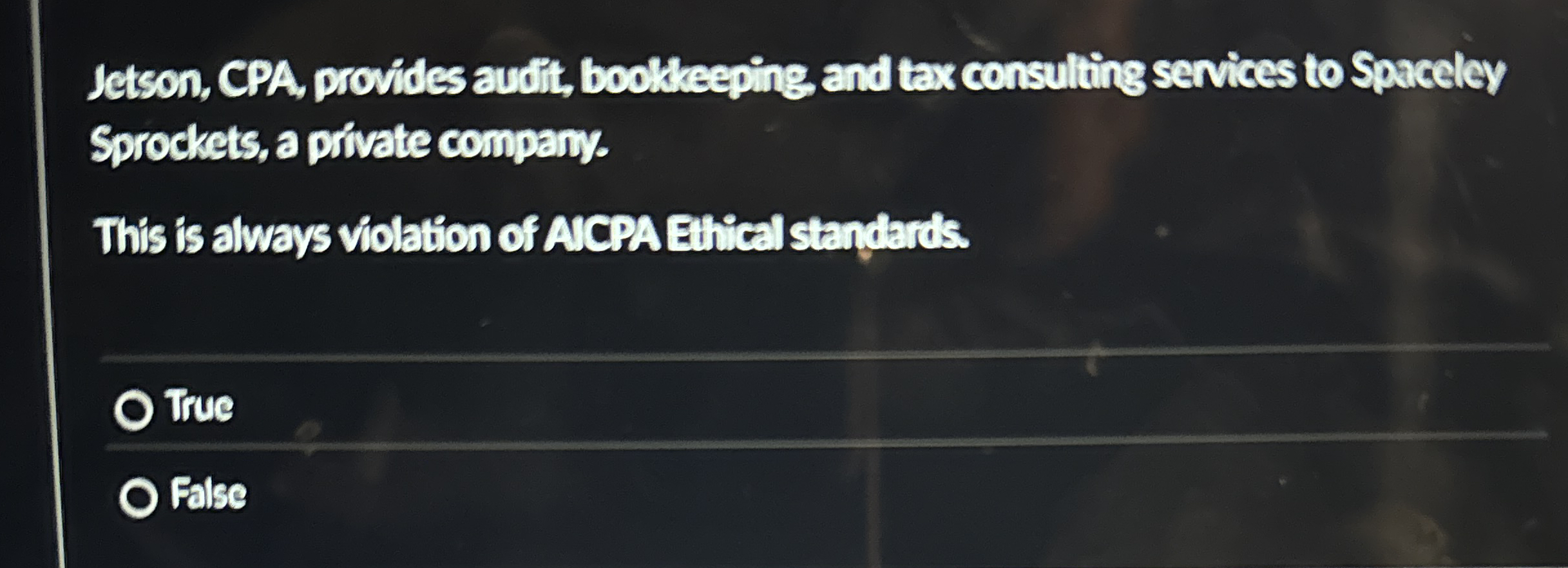 Jetson, CPA, provides audit, bookkeeping and tax