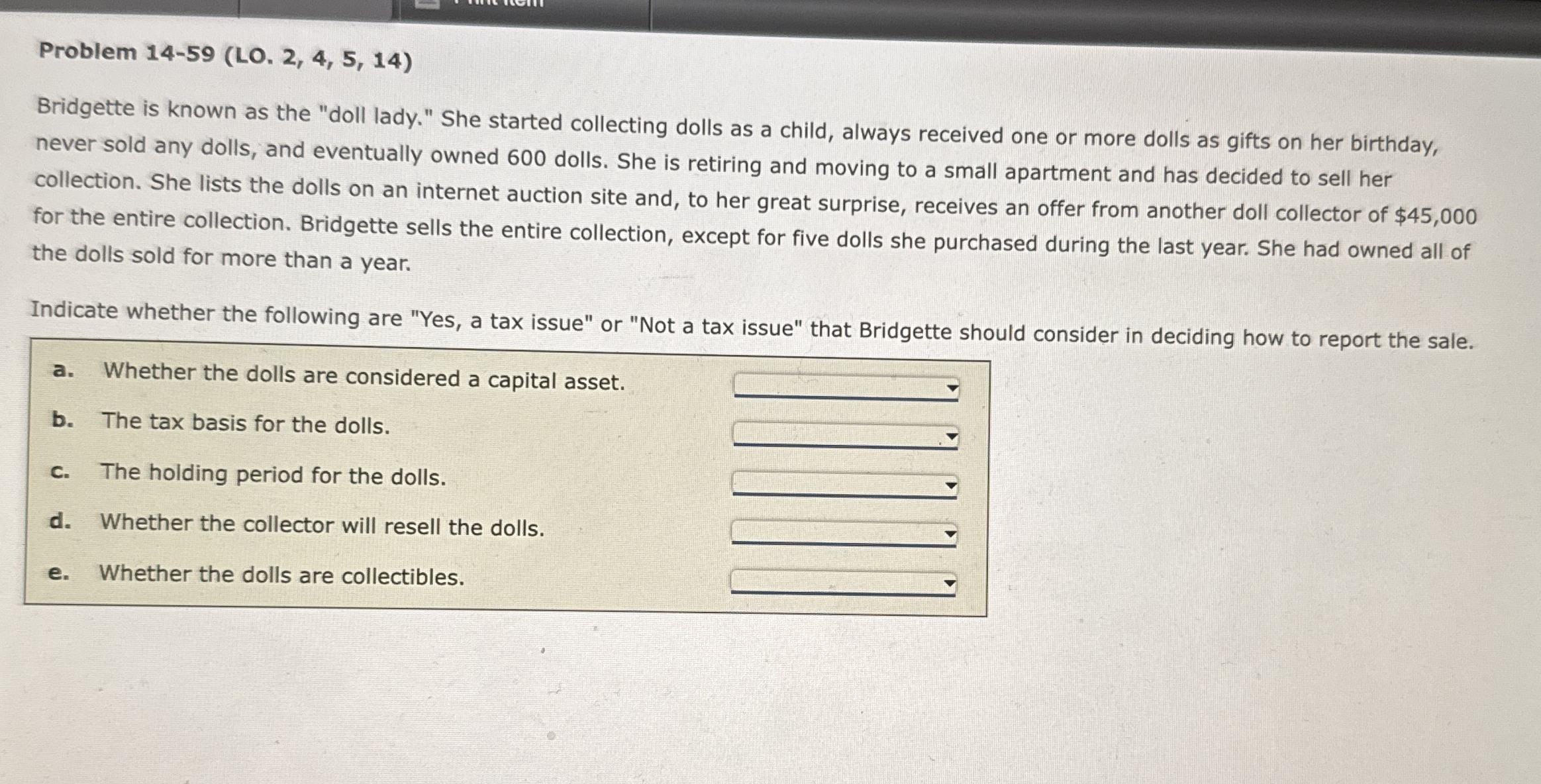 Problem 1 4 - 5 9 ( LO . 2 , 4 , 5 , 1 4 )