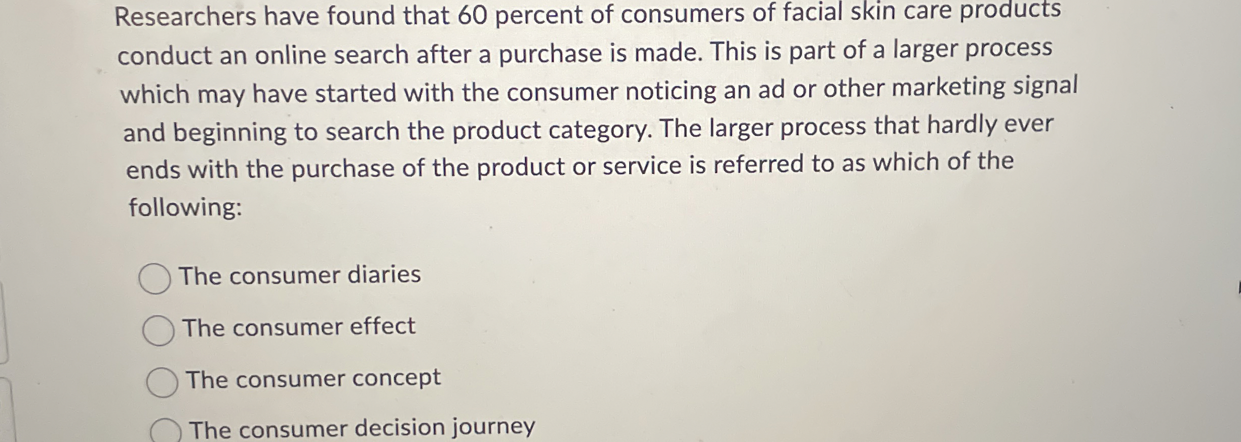 Researchers have found that 6 0 percent of