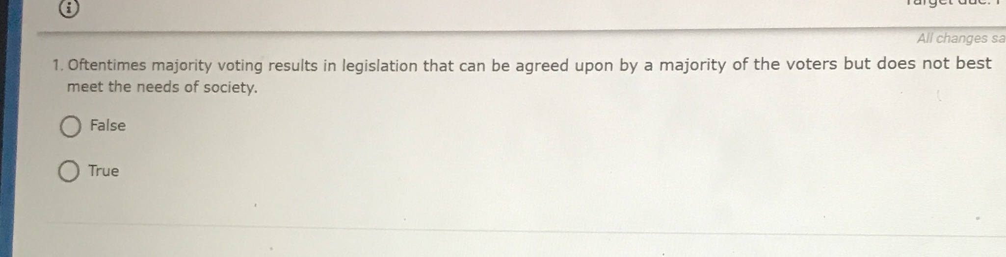 All changes sa 1. Oftentimes majority voting
