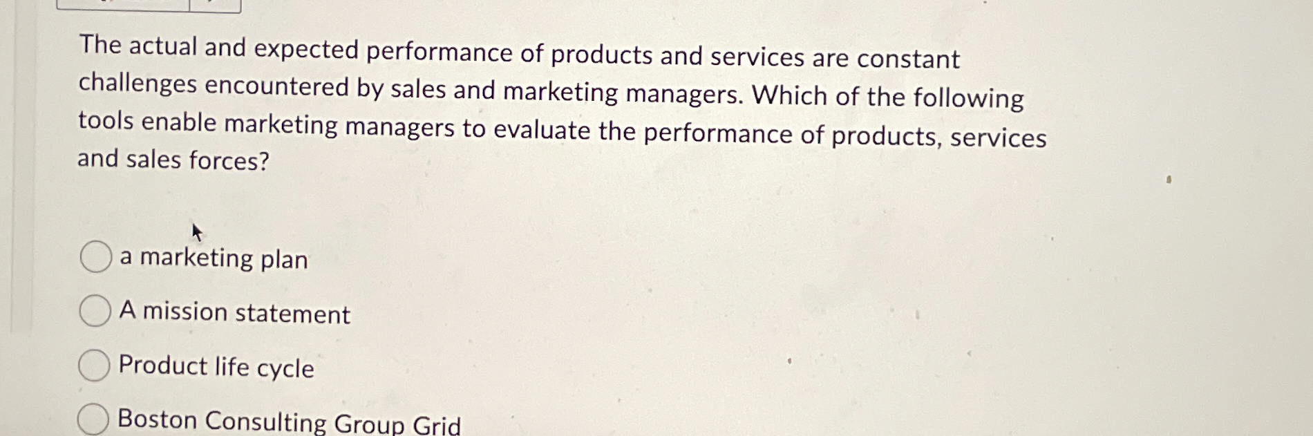 The actual and expected performance of products