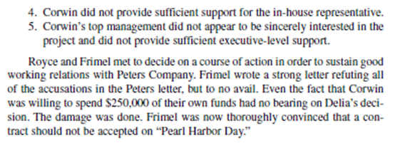 Peter's Company R&D Project Corwin's case study.