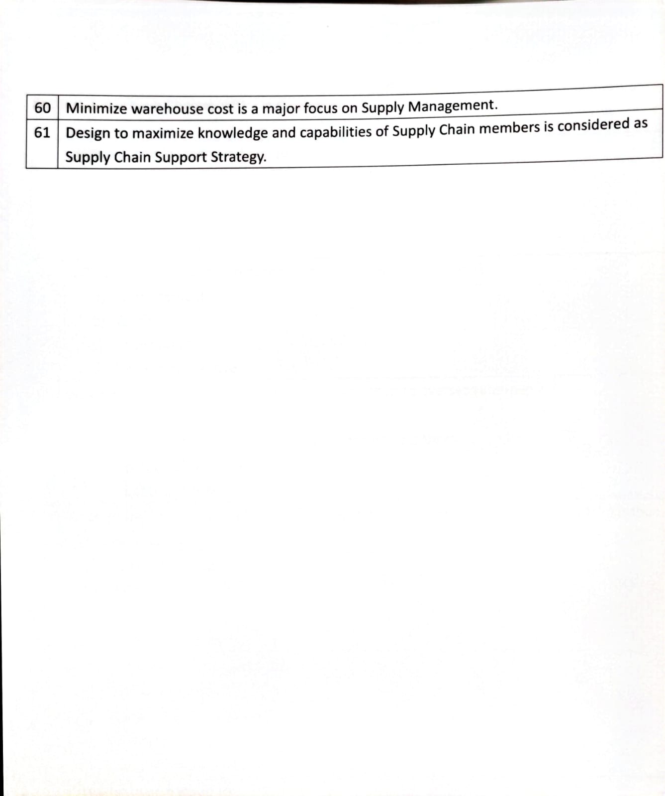 Section A: True or False Questions 1 Continuous