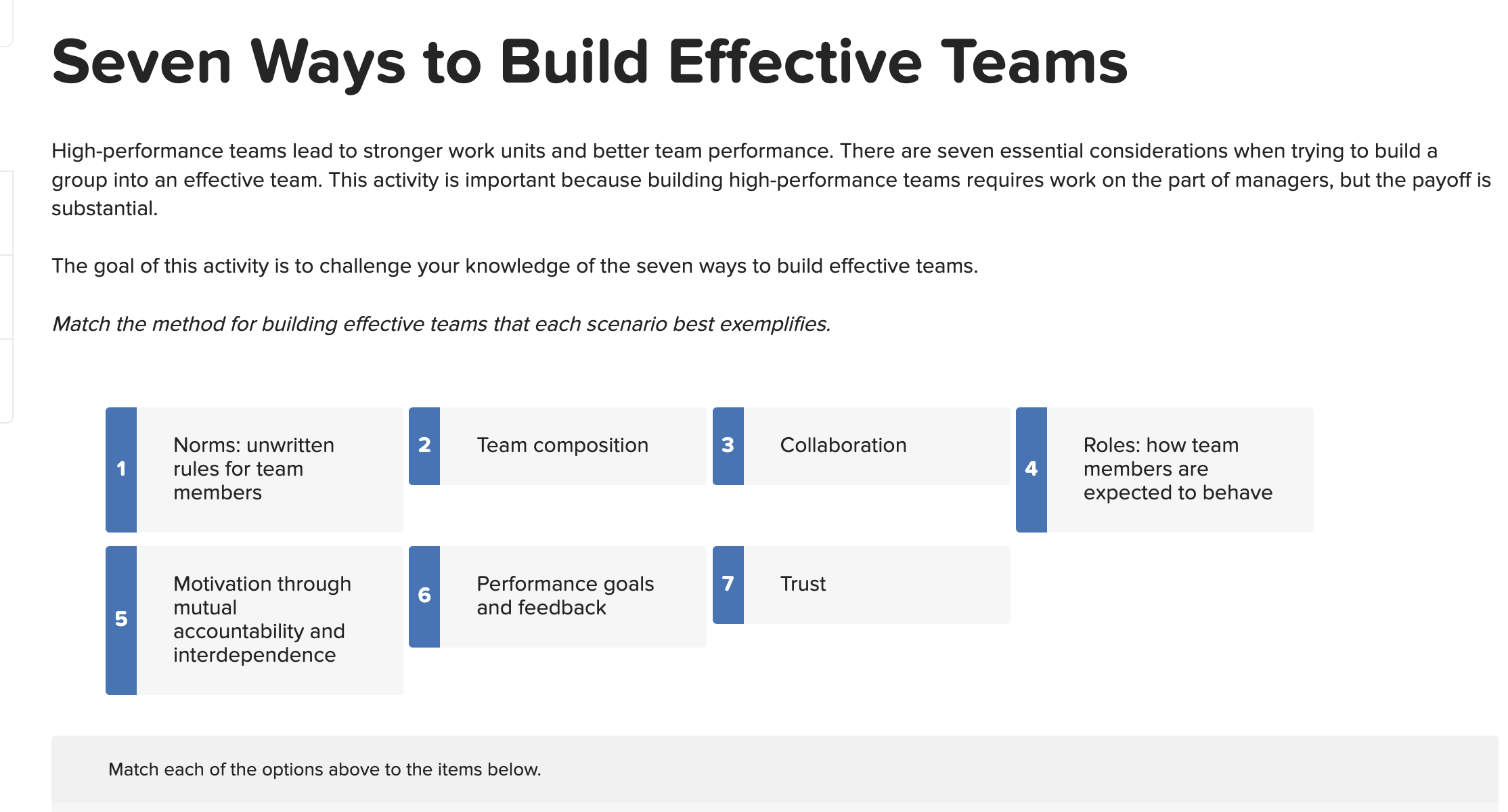Seven Ways to Build Effective Teams High -