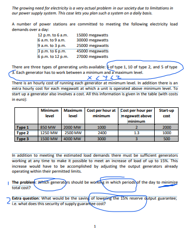 Unit Commitment Problem in Power Generation