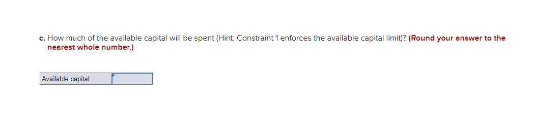 A firm has prepared the following binary integer