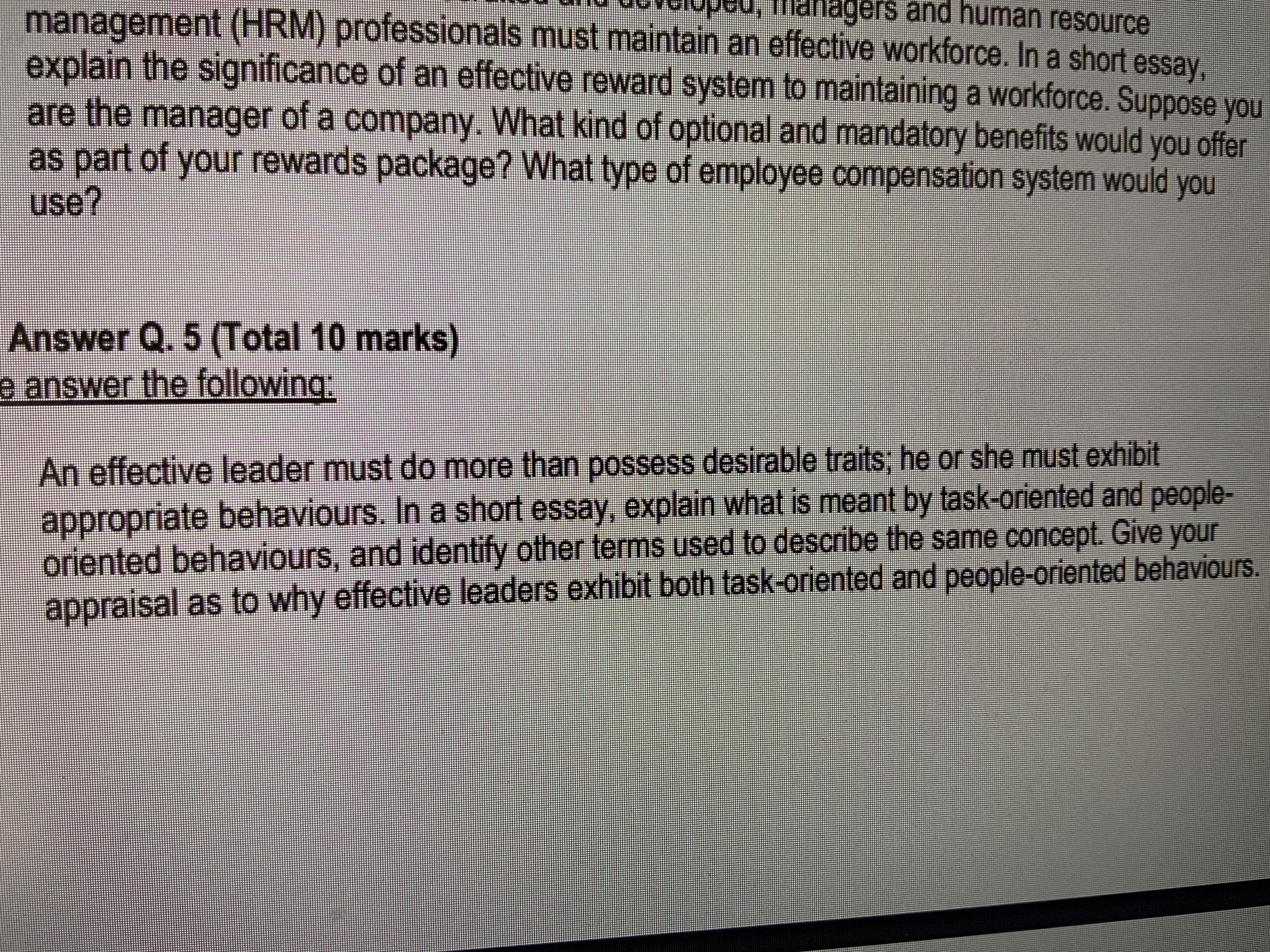 Pls answer Q5 there are no reference for those