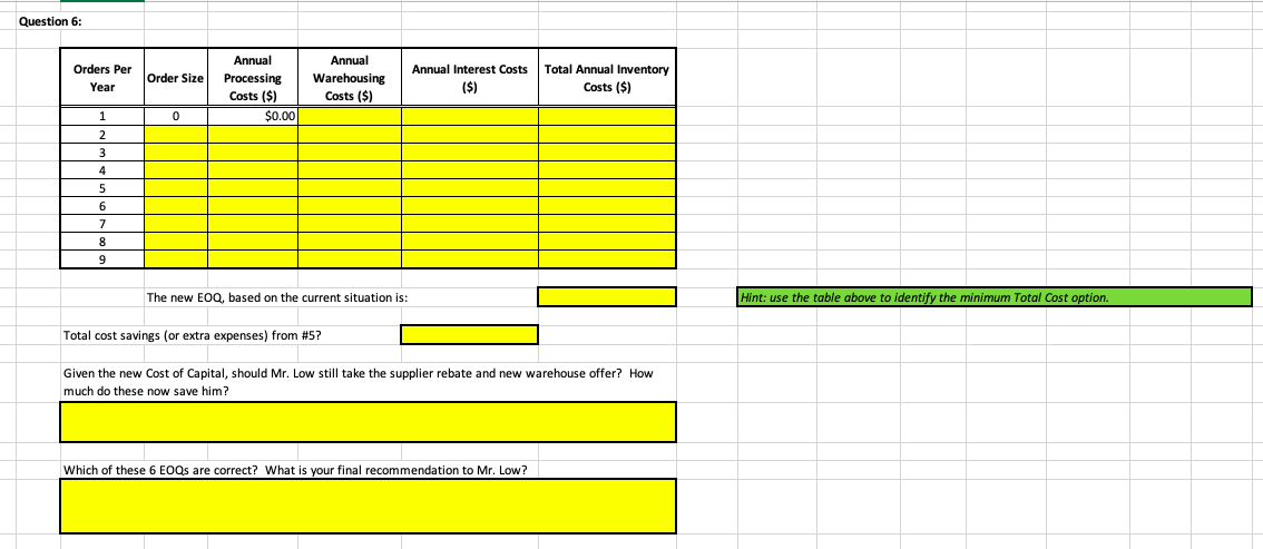 PLEASE ANSWER QUESTION 4, 5, 6. 4. Take into