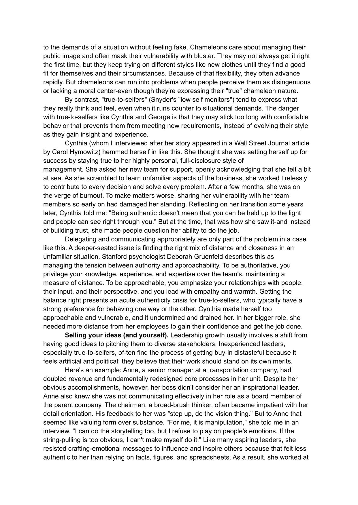 What does being authentic mean to you? Can you