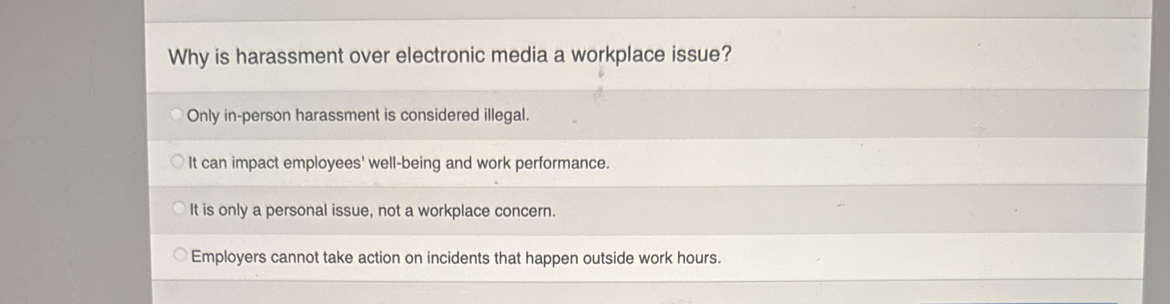 Why is harassment over electronic media a