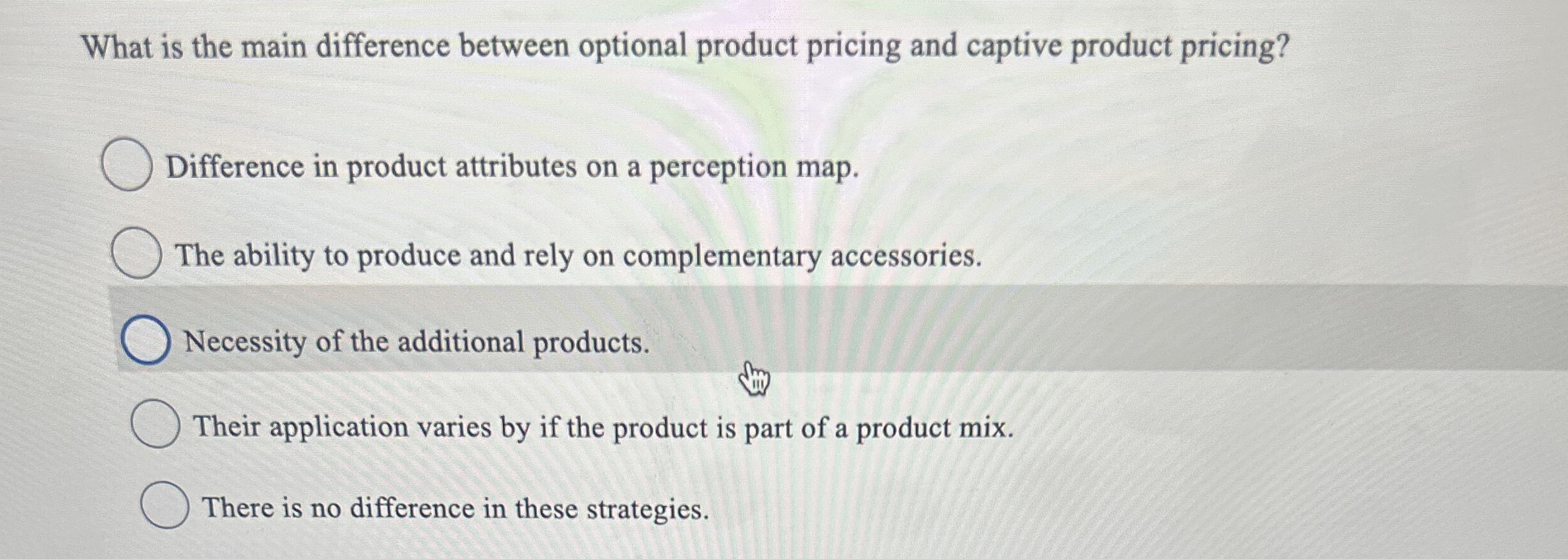 What is the main difference between optional