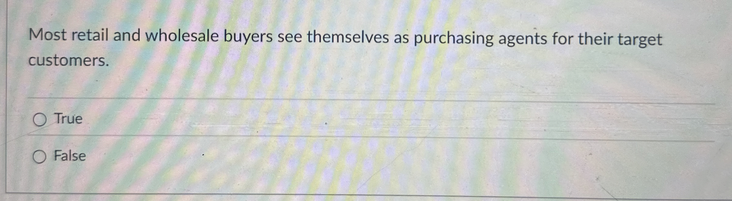 Most retail and wholesale buyers see themselves