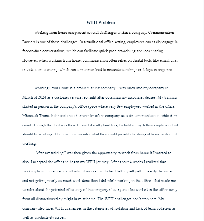 Part 1 : Cause and Effect Analysis 1 . Review the