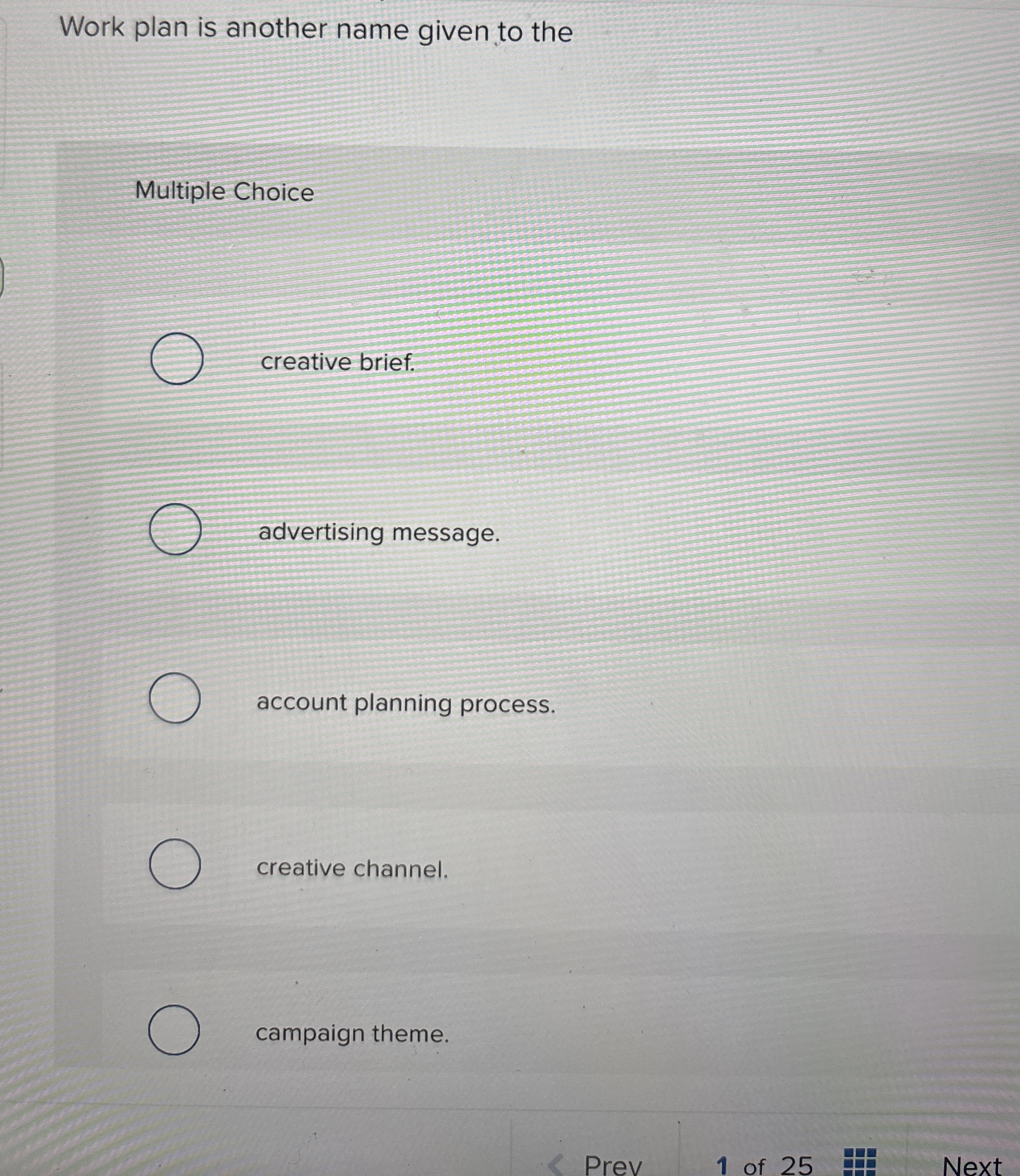 Work plan is another name given to the Multiple
