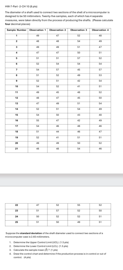 HW - 7 - Part - 2 - CH 1 0 ( 8 pts ) The diameter