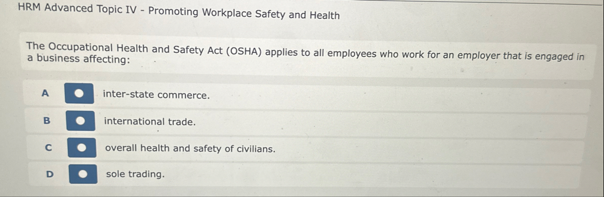 HRM Advanced Topic IV - Promoting Workplace