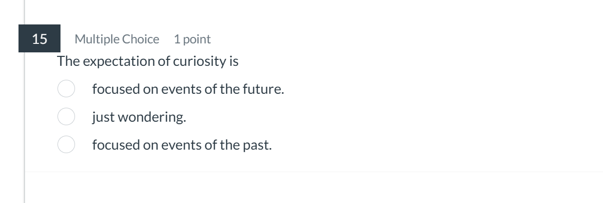 1 5 Multiple Choice 1 point The expectation of