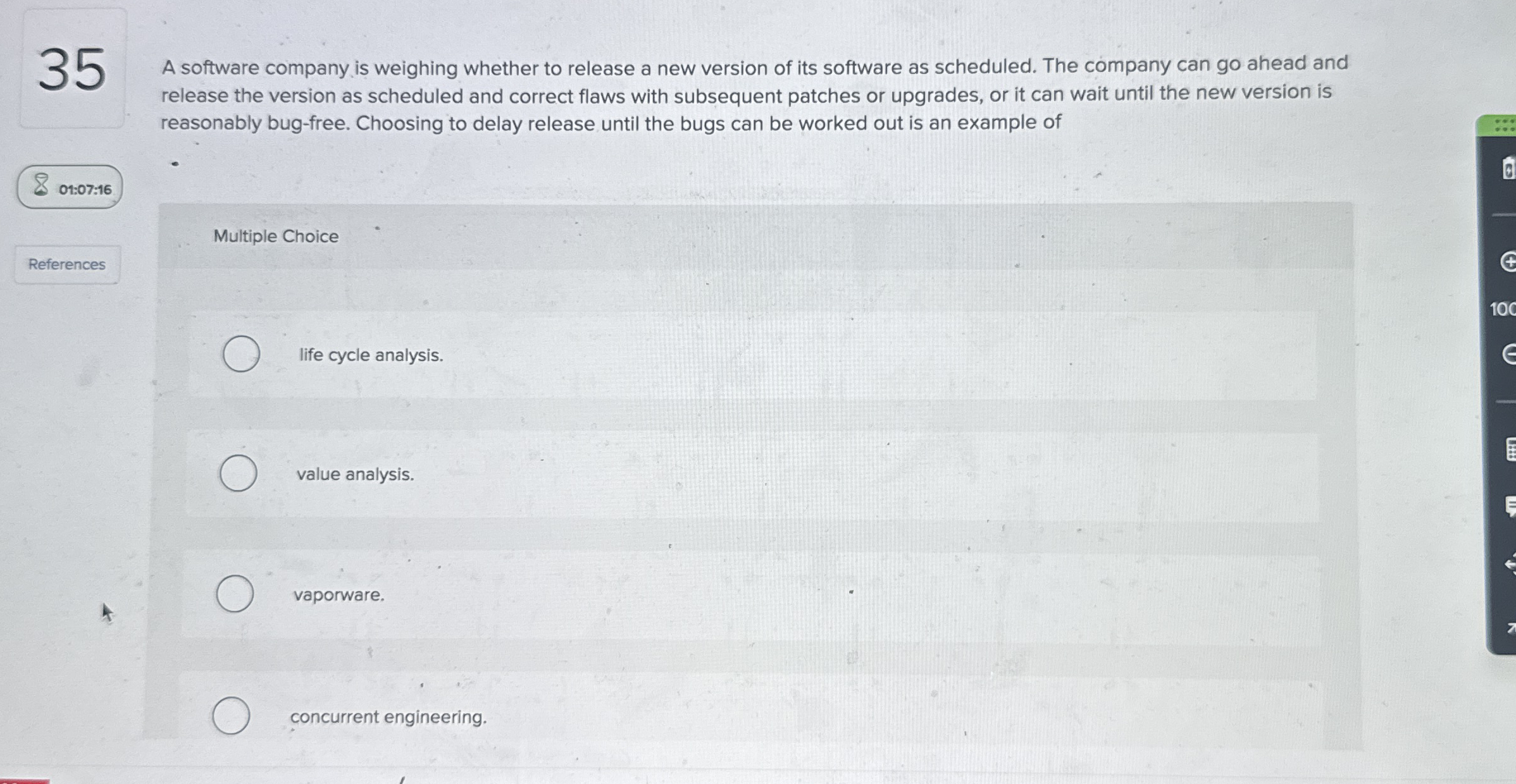 3 5 A software company is weighing whether to