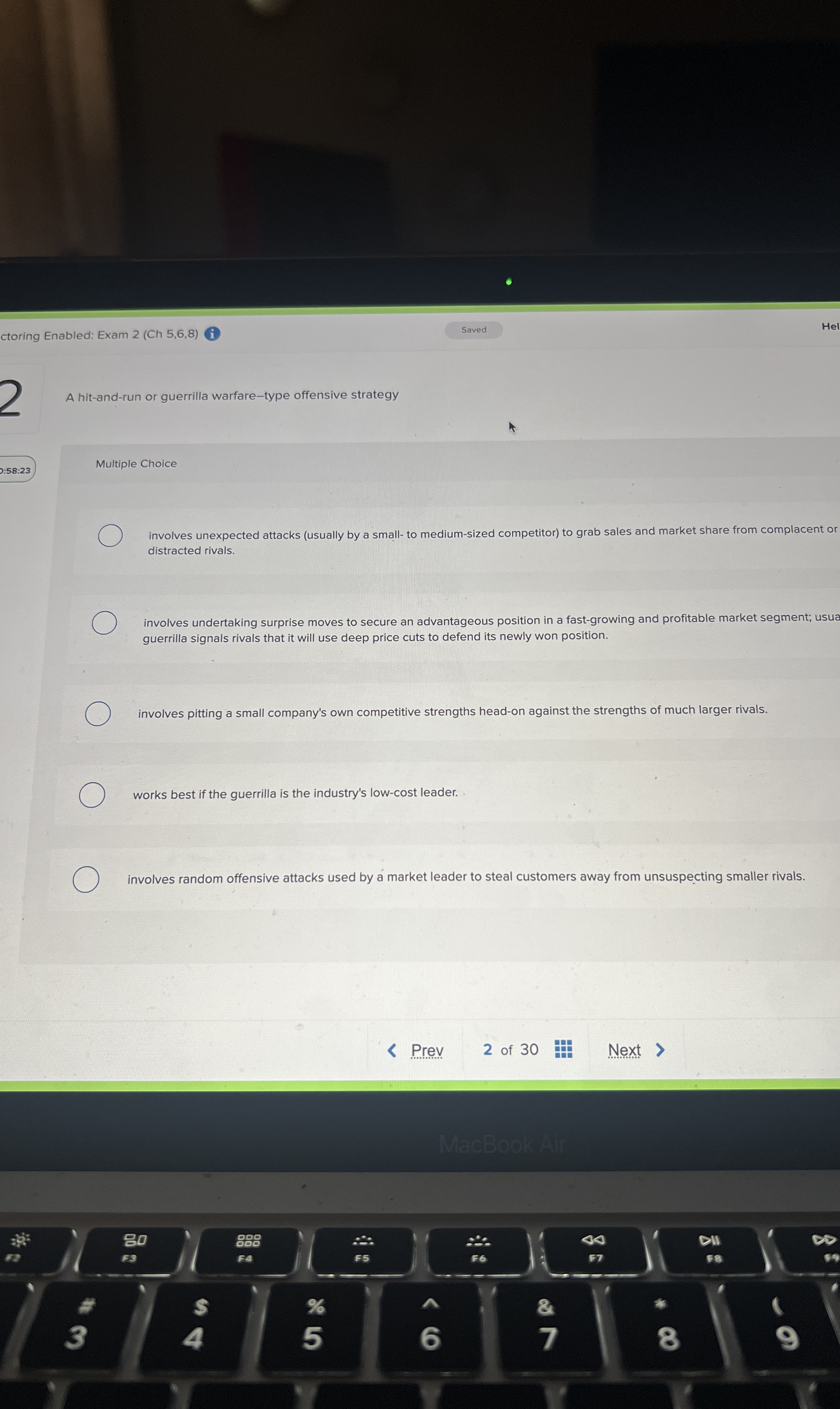 ctoring Enabled: Exam 2 ( Ch 5 , 6 , 8 ) Hel A