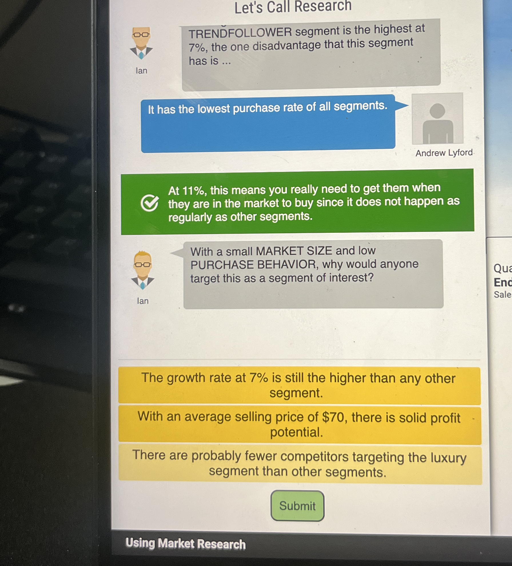 Let's Call Research TRENDFOLLOWER segment is the