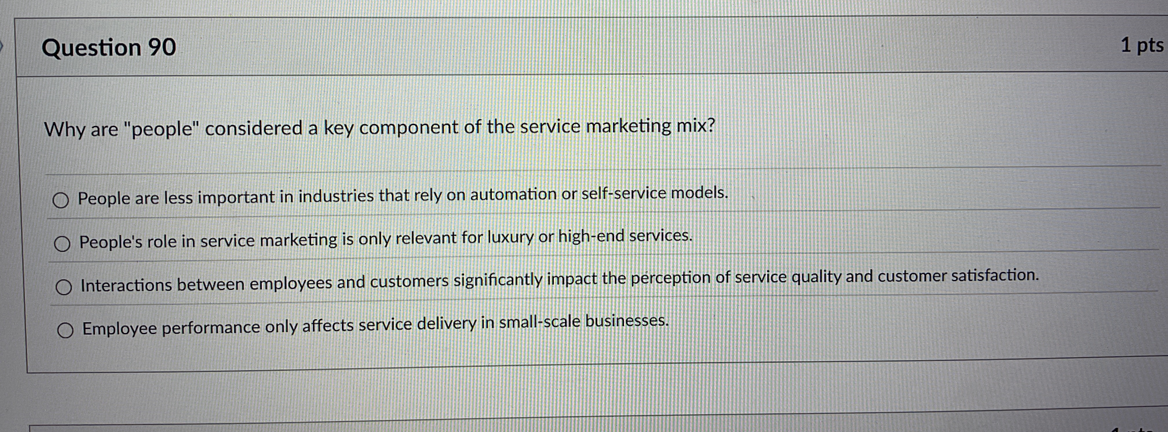 Question 9 0 1 pts Why are "people" considered a