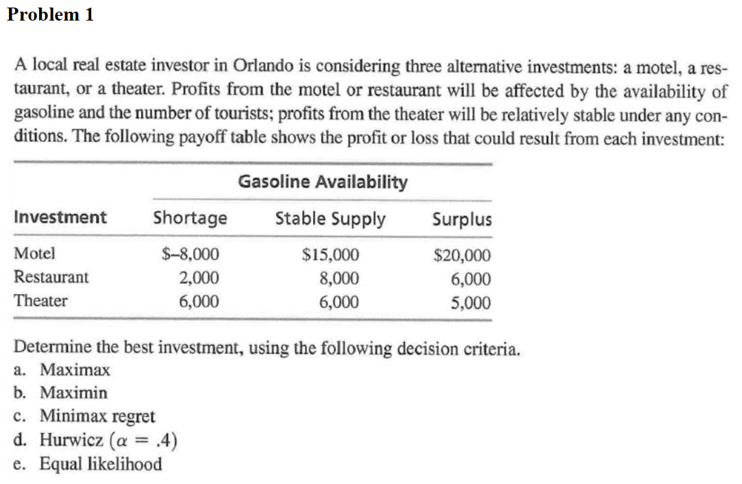Problem 1 : Please help me finish the problems by