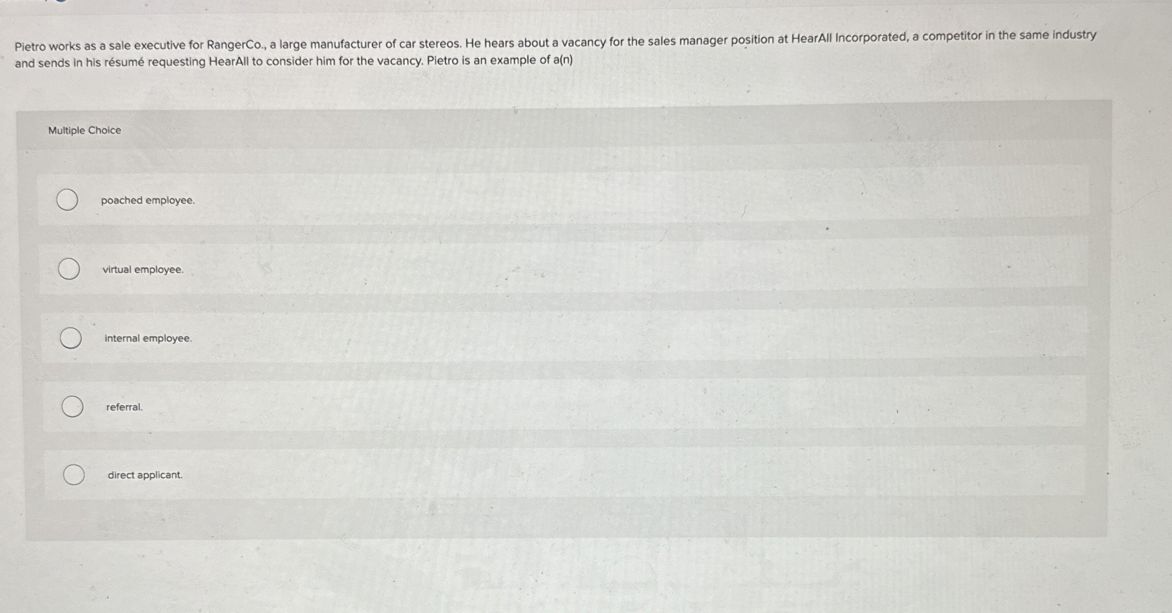 and sends in his r sum requesting HearAll to