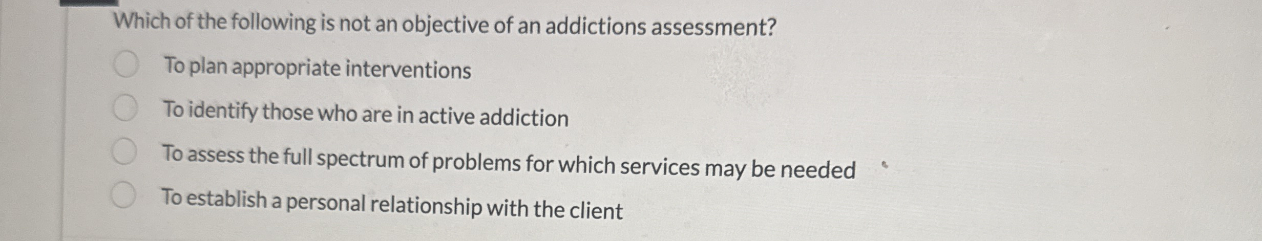 Which of the following is not an objective of an