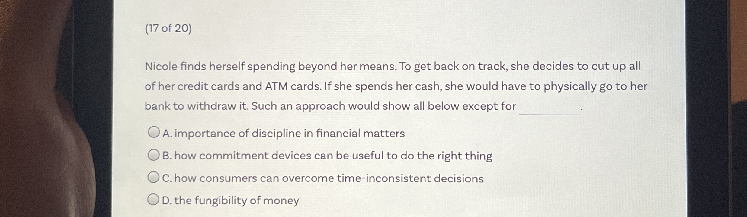 ( 1 7 of 2 0 ) Nicole finds herself spending