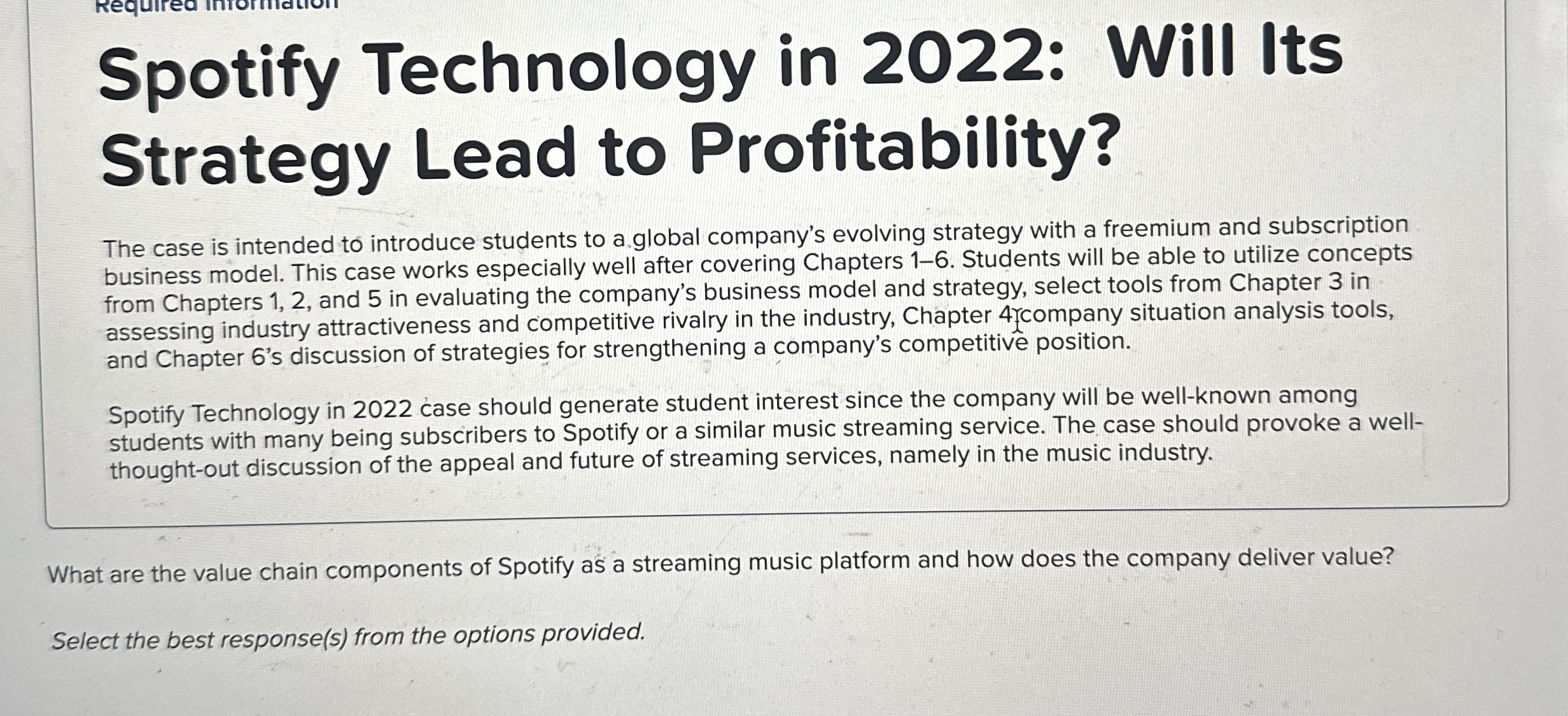 Spotify Technology in 2 0 2 2 : Will Its Strategy