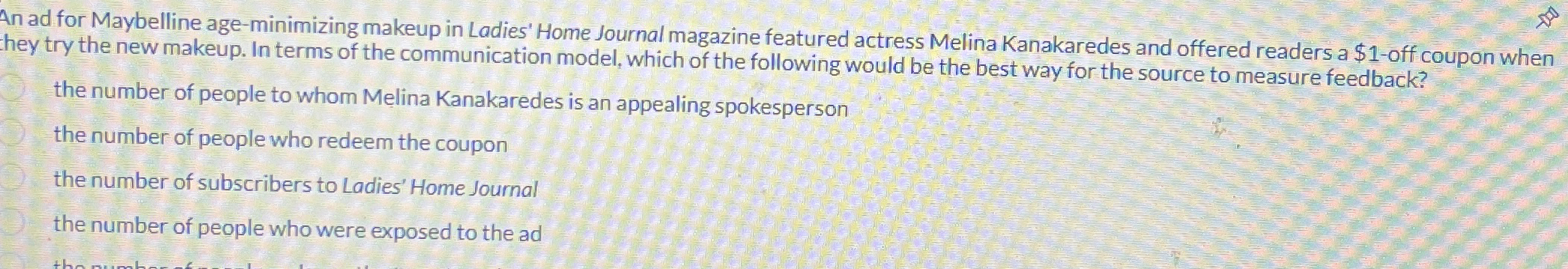 An ad for Maybelline age - minimizing makeup in