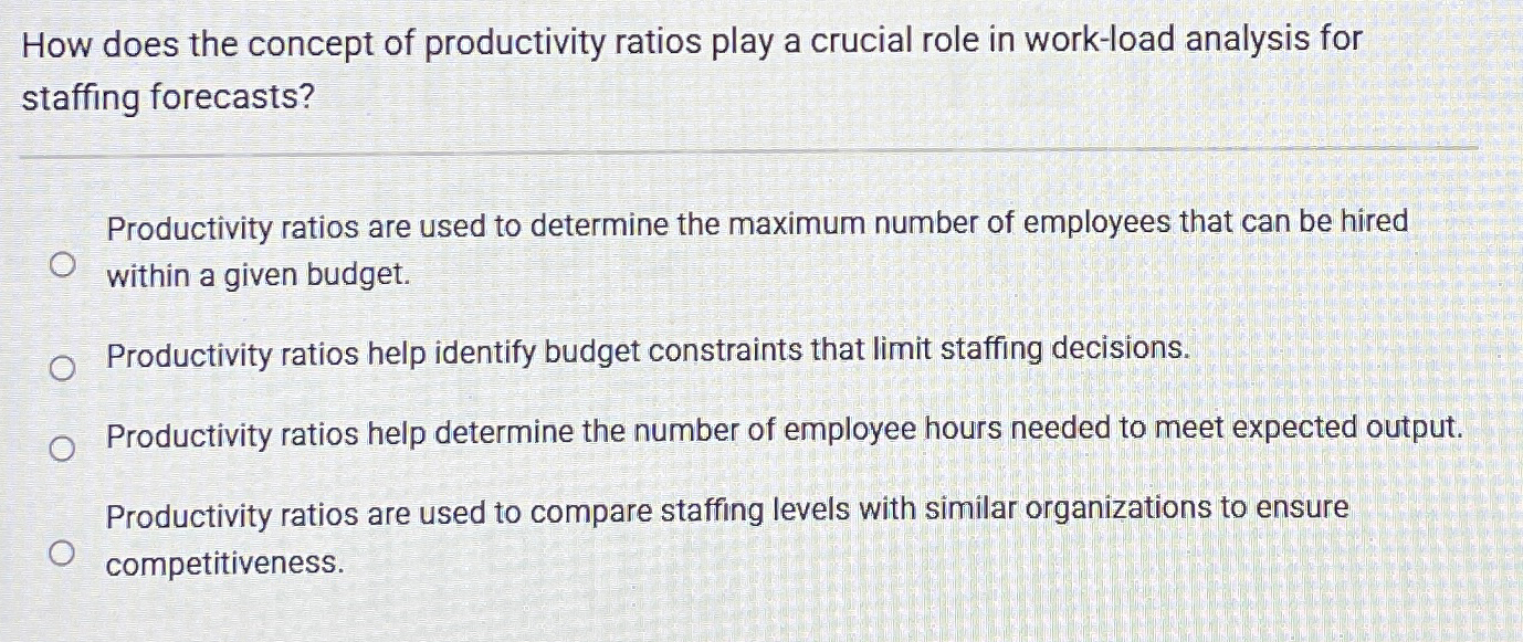 How does the concept of productivity ratios play