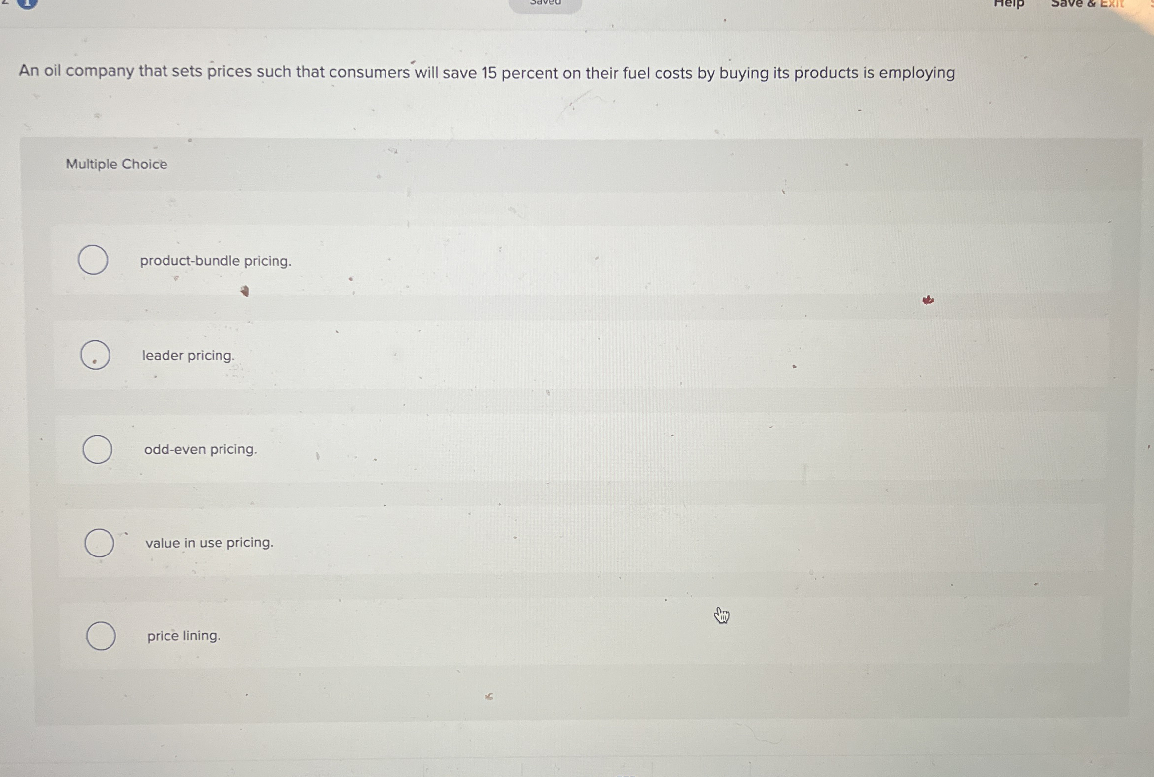Multiple Choice product - bundle pricing. leader