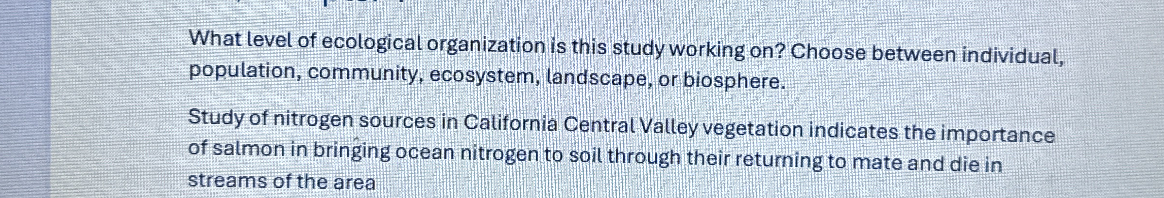 What level of ecological organization is this