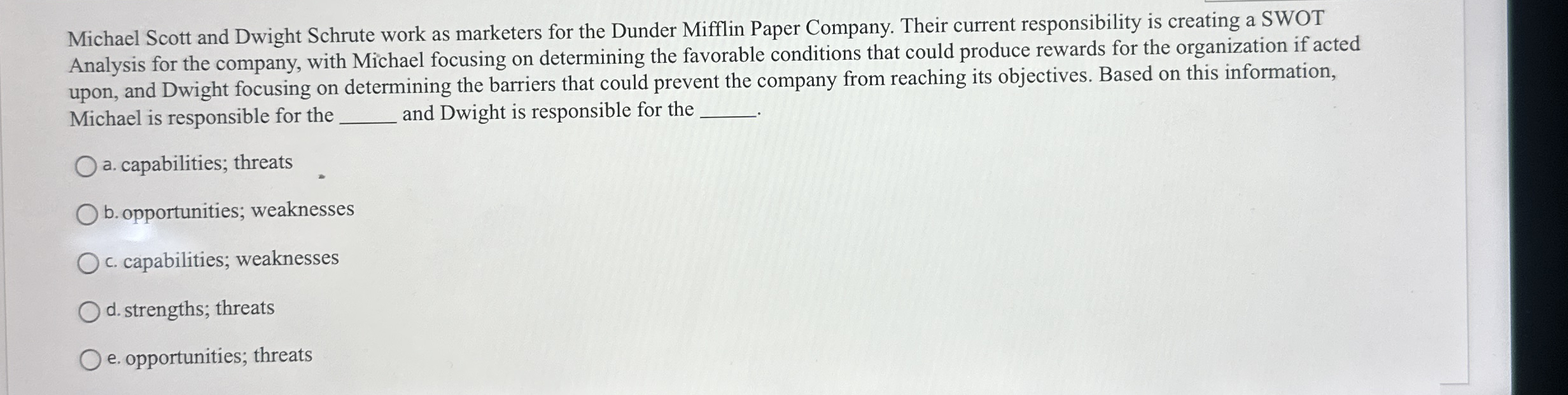 Michael Scott and Dwight Schrute work as