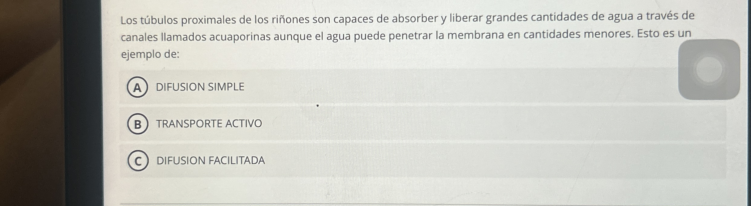 Los t bulos proximales de los ri ones son capaces