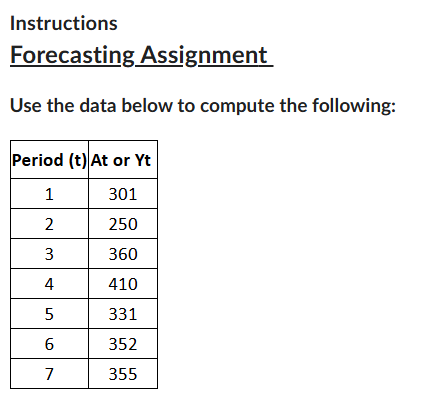 A . ) Compute the 4 - period simple moving