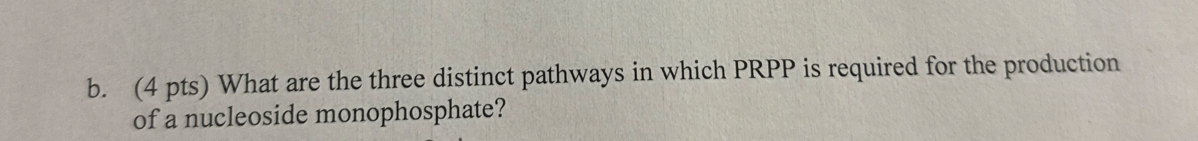 b . ( 4 pts ) What are the three distinct