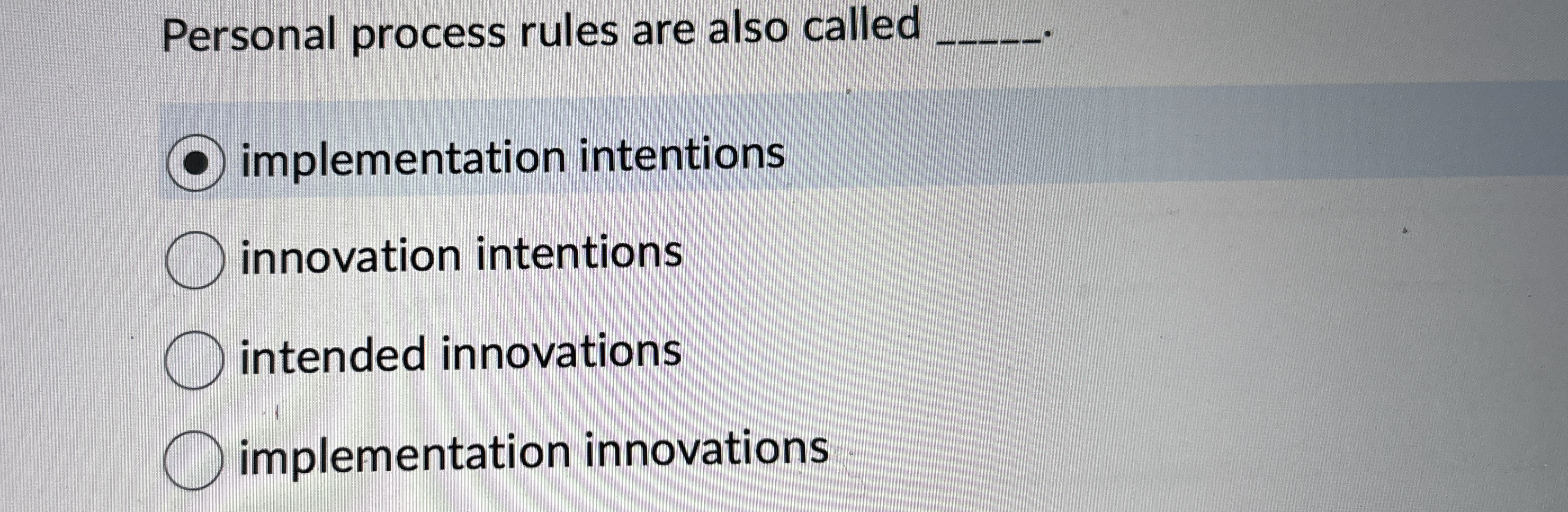 Personal process rules are also called q ,