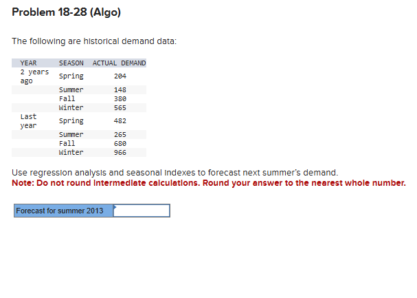 Problem 1 8 - 2 8 ( Algo ) The following are