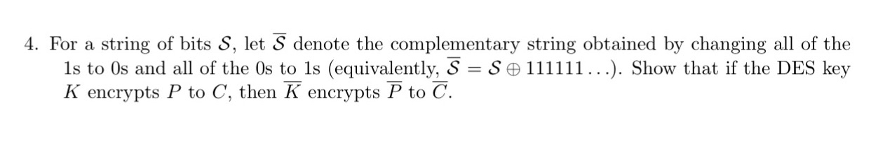 For a string of bits S , let ? b a r ( S ) denote