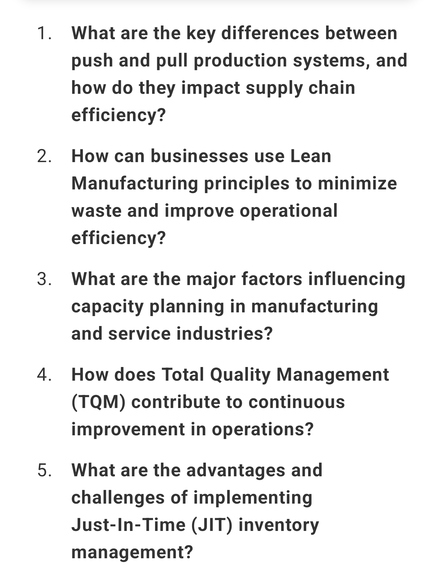 1 . What are the key differences between push and