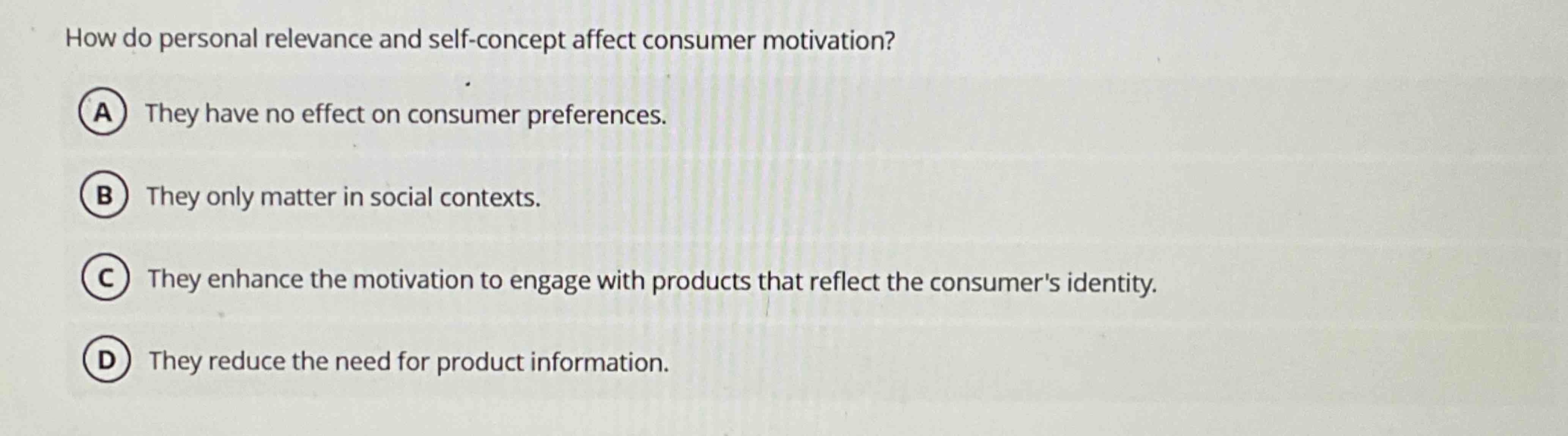 How do personal relevance and self - concept