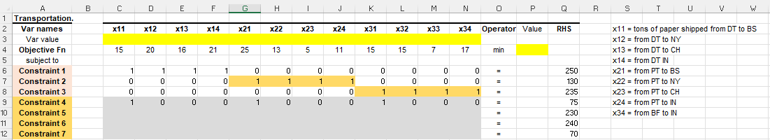 help me solve using the excel solve using that