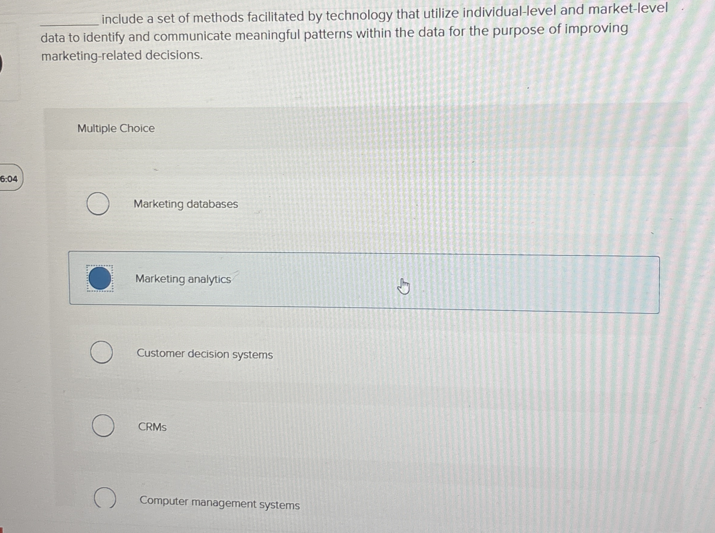 q , include a set of methods facilitated by