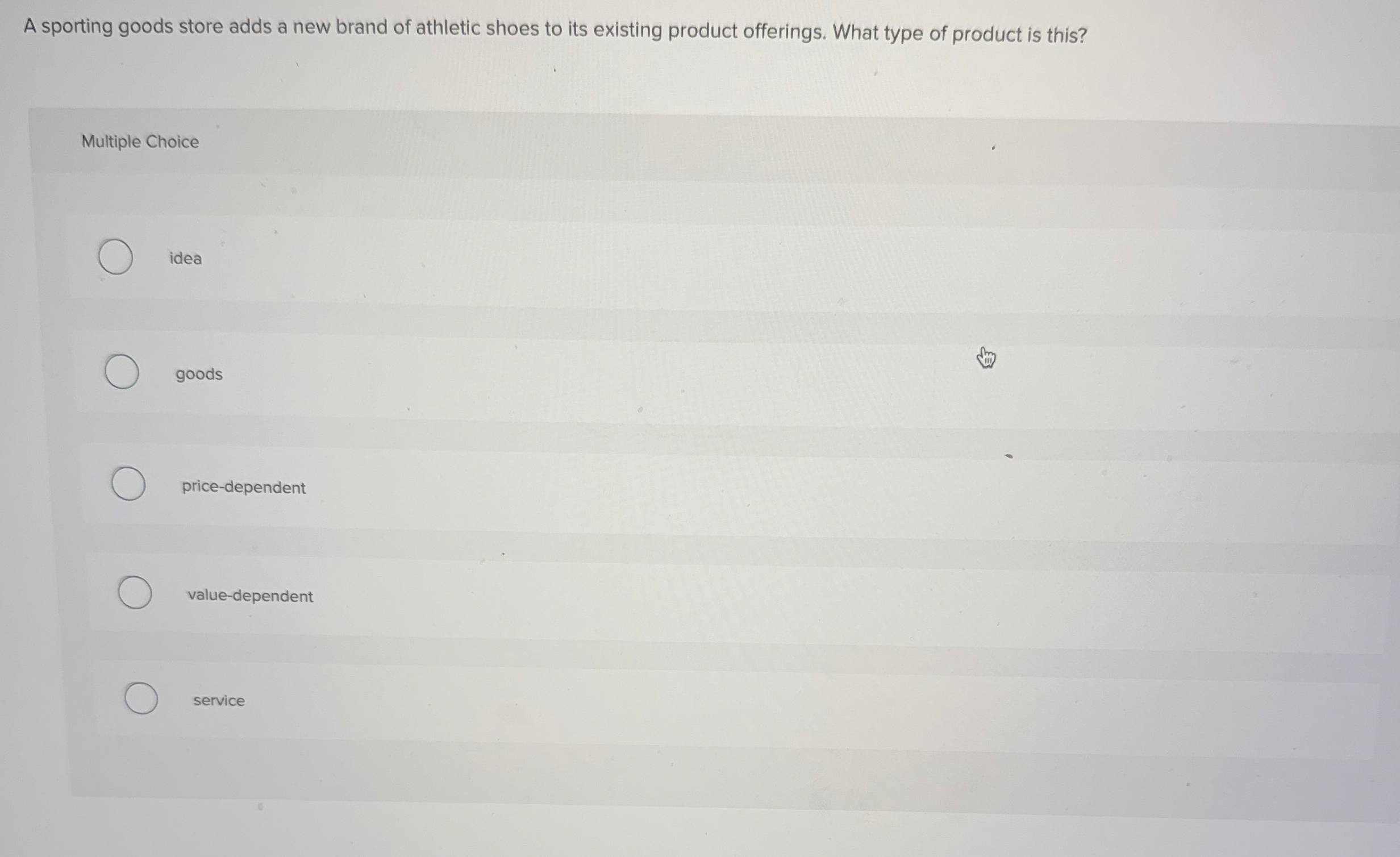 A sporting goods store adds a new brand of