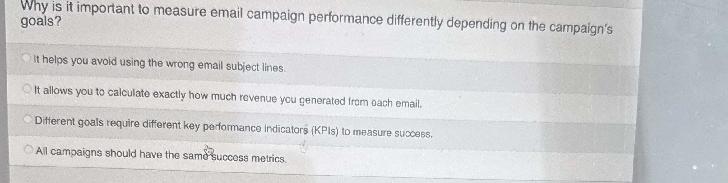 Why is it important to measure email campaign